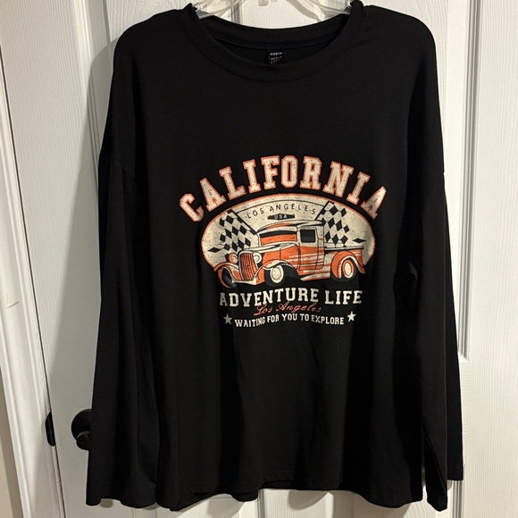 Black California Adventure Life Long Sleeve Shirt - Picture 1 of 4